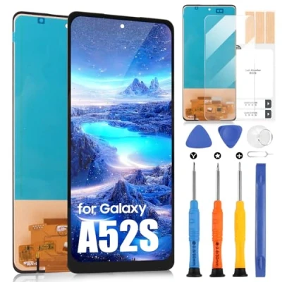 Image de Écran LCD pour Samsung Galaxy A52S 5G A528 Tactile Digitazer Assemblée Remplacement avec Kit d&#039;Outils de Réparation