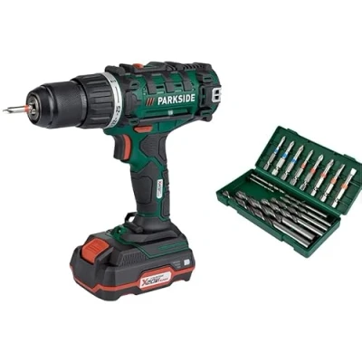 Image de PARK SIDE PARKSIDE Perceuse visseuse sans fil PABS 20 Li E6 avec batterie et chargeur V