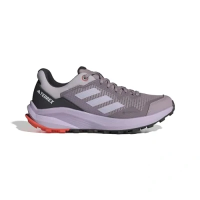 Image de adidas Femme Terrex Rider Gore TEX Trail Running Shoes, preloved Fig/Silver Dawn/Orange, 44 2/3 EU