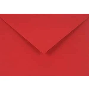 Image de Netuno 500 enveloppes rouges C6 114x162mm 115g Sirio Color Lampone décoratives élégantes rabat pointu colorées pour mariage anniversaire baptême Noël invitations cartes de voeux