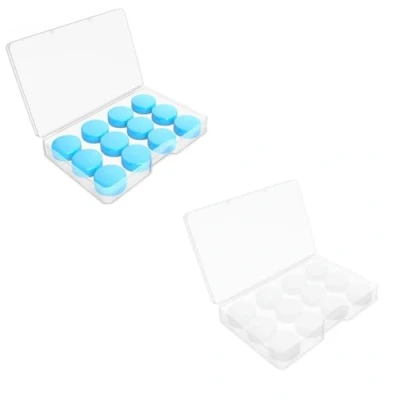 Image de YPYMOD 12 Paires Bouchon d&#039;Oreille, Boule Quies En Silicone Moulables, Réutilisables et Étanches, Pour Sommeil Suppression Du Bruit Dormir Natation Ronflement