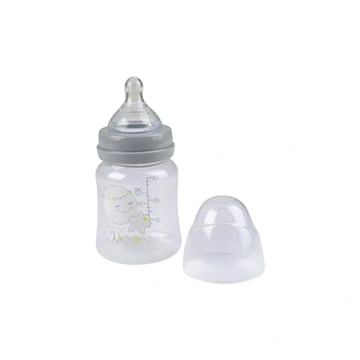 Image de Bébé Douceur, Biberon Col Large avec Tétine Débit Variable Silicone 150Ml Lune Essen&#039;Ciel