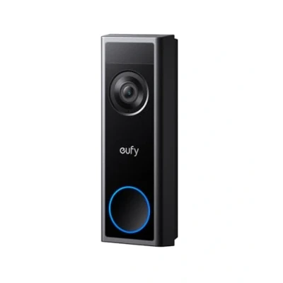 Image de eufy Security Sonnette vidéo C31, 2K FHD, Alimentation avec ou sans Fil, Installation Facile, appels vidéo, Enregistrement continu, détection des Humains et mouvements, Compatible HomeBase S380