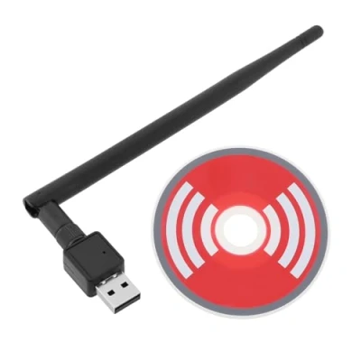 Image de VGOL Transmetteur récepteur USB WiFi Adaptateur avec antenne à gain élevé 5dBi Compatible Windows Vista XP 2000 Kali Linux
