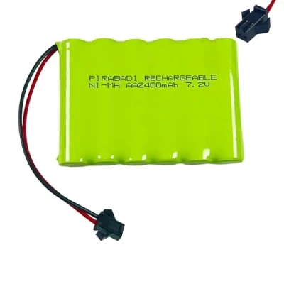 Image de Pack 6 Pile ACCU Rechargeable 7.2V NI MH AA 2400mAh avec CONNECTEUR SM 2P (1784)