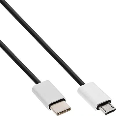 Image de InLine Câble USB C (M) pour Micro de type B 2.0 2.4 A 50 cm noir