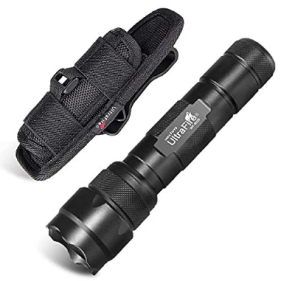 Image de UltraFire WF 502B Torche et Étui à lampe de poche Set, 1000 Lumen LED 1 Mode Support avec clip rotatif 360 degrés