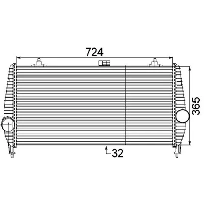 Image de MAHLE ORIGINAL CI 173 000P Intercooler PEUGEOT: 407 Berline, 607 SW, CITROËN: C5 II 5 portes, 3, III Break