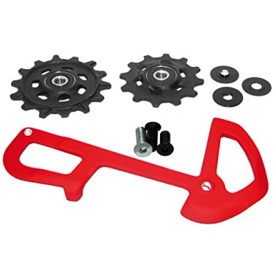 Image de SRAM JGO.RULETAS X Sync+JAULA CAMBIO X01 12V.Rojo