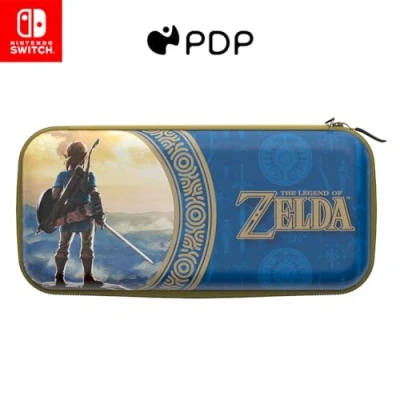 Image de PDP Étui de voyage : Hyrule Blue, Pour Nintendo Switch, Switch Lite et Modèle OLED Neuf