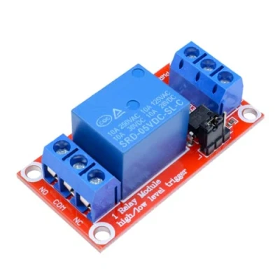 Image de DollaTek 5V Module de Relais à 1 Canal Blindage avec optocoupleur Prise en Charge des déclencheurs Niveau Haut et Bas