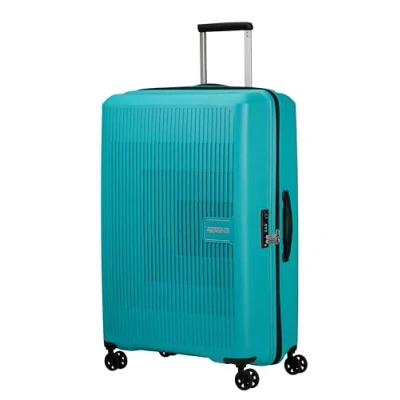 Image de American Tourister Aerostep Spinner EXP TSA Trolley Valise à roulettes, Taille: One Size, Turquoise tonic