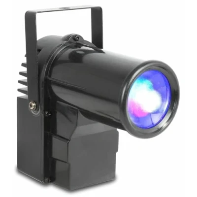 Image de BeamZ PS10W Projecteur Spot RGB 10 Watts, Boule à Facettes, Fonction DMX, Shows Préprogrammés, Mode Auto, Avec Support de Montage