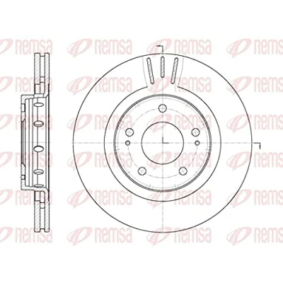 Image de KAWE Disque de frein MITSUBISHI: OUTLANDER 2 SUV, Lancer 8 Limousine, 3, PEUGEOT: 4007, CITROËN: C Crosser SUV 6896 10 1606375780,424958