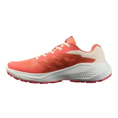 Image de Salomon Alphaglide Chaussures de running, Femme, Taille: 42 2/3, Emberglow/white/rouge red Tissu / matière synthétique