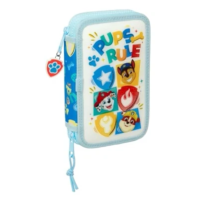 Image de Paw Patrol Pups Rule Trousse scolaire pour enfant, avec 28 outils inclus, pratique et polyvalente, qualité résistance, 12,5 x