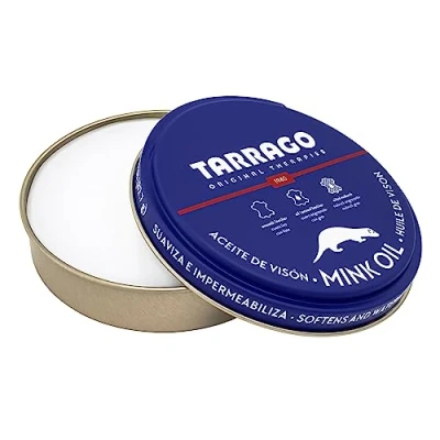 Image de Tarrago Mink Oil 100 ml Graisse enrichie en huile de vison pour maroquinerie Pâte remplissage réparer toutes sortes chaussures sur les surfaces cuir (100 ml)