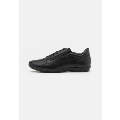 Image de Geox UOMO Symbol Chaussures à lacets, Homme, Taille: 44, Black Cuir et textile