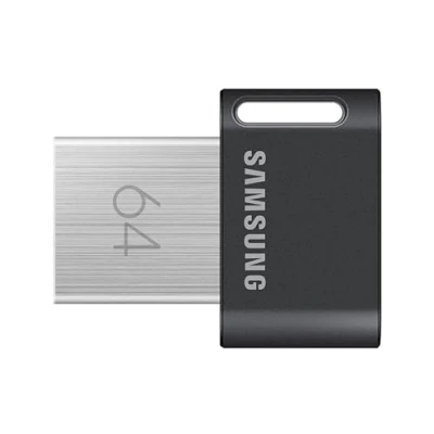 Image de Samsung Clé USB FIT Plus Type A, 64 Go, 400 Mo/s en lecture, 3.2 compacte avec porte clés, Gris