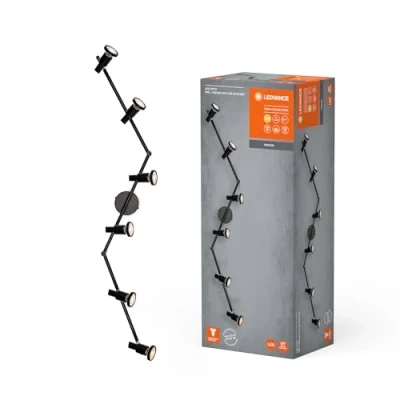 Image de LEDVANCE Spot pour plafond LED GU10, à 6 lampes, noir