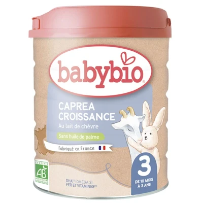 Image de Babybio Caprea 3 Lait de croissance pour nourisson 3ème âge en poudre