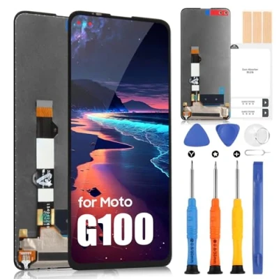 Image de ARSSLY Écran LCD pour Motorola Moto G100/Edge S Display XT2125 Touch Screen Assembly avec réparation Kit(6,7&quot;, noir)