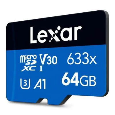 Image de Lexar MicroSDXC Carte mémoire 64 Go Classe 10 UHS I 45/95 Mo/s 0843367128891