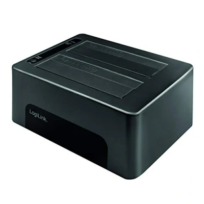 Image de Station d&#039;accueil USB 3.0, 2 Baies Quickport/Station pour disques durs HDD/SSD SATA 2,5&quot; et 3,5&quot; avec Interrupteur Fo