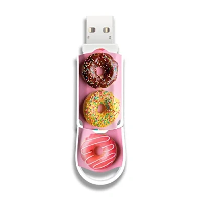 Image de Integral 128GB Beignets Xpression USB 3.2 Gen 1 Clé sont conçues avec Style Stockage idéal et Sauvegarde pour Les études, Le Travail comme Un Cadeau Original inhabituel