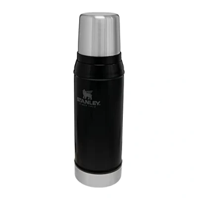 Image de Stanley Classic Legendary Thermos 0.75L Maintient la Température 20h (Chaud/Froid) Bouteille Isotherme 750 ml Sans BPA Gourde en Acier Inoxydable Inox Matt Black