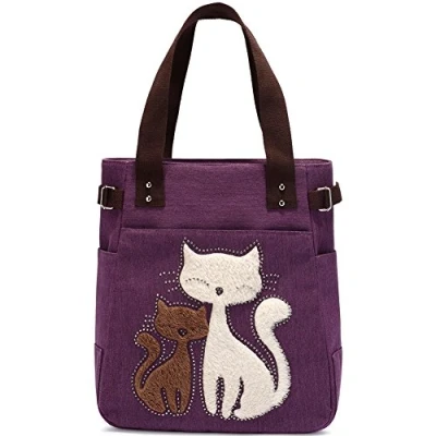 Image de KAUKKO C3+c4 Sacs portés épaule Femme (lot de 10), Violet, M, Rétro