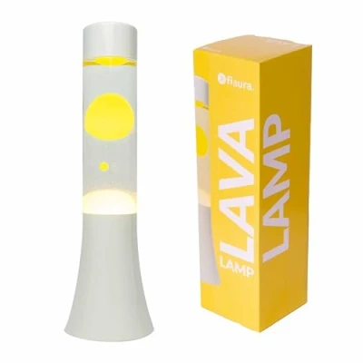 Image de Lampe à lave FISURA Vintage Blanc Liquide violet 40W