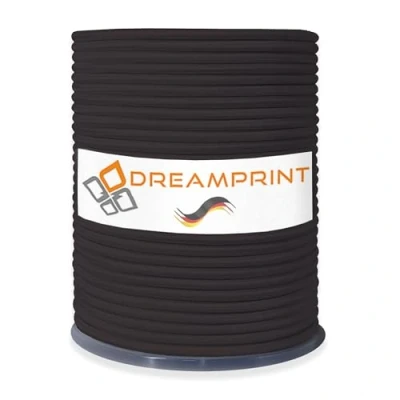 Image de Dreamprint Corde extensible en caoutchouc élastique Blanc 100 m 10 mm Pour tendre et fixer (bâche, etc.)