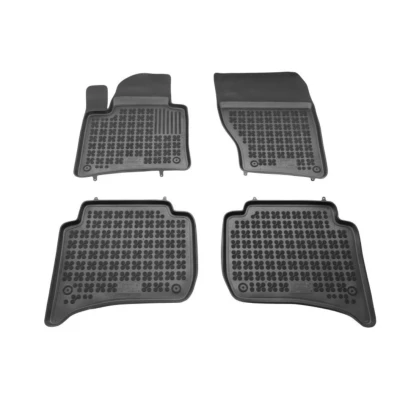 Image de REZAW PLAST 200111 Ensemble de tapis sol Caoutchouc avant et arrière 4 noir VOLKSWAGEN: Touareg II, PORSCHE: Cayenne