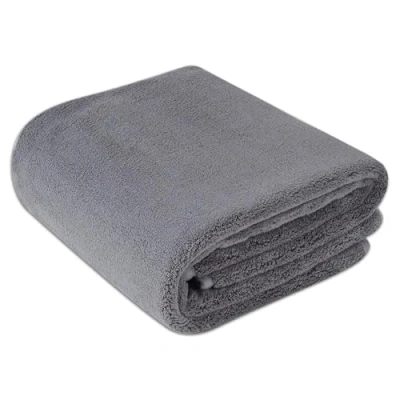 Image de Amazon Basics Serviettes en microfibre pour voitures, chiffon de nettoyage, 63.5 x 91.4 cm, Gris