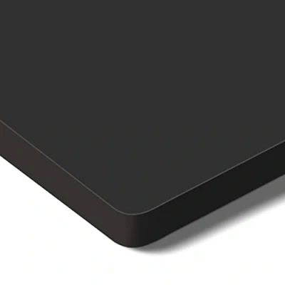 Image de SANODESK Plateau de Table Stable 100 x 60 cm, 2,5 cm d&#039;épaisseur Bureau DIY en Panneau aggloméré (Noir)