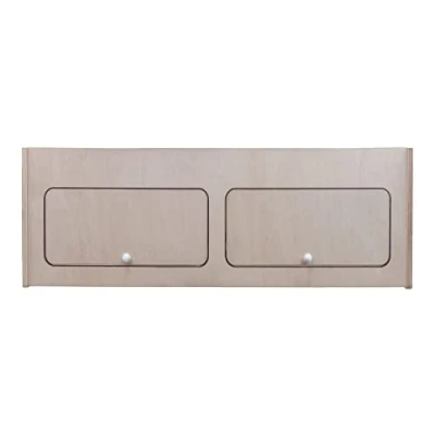 Image de Armoire de Rangement en MDF Placard à Nourriture Accessoires Cusine Vaisselle 100cm x 35cm Fermeture Douce Automatique [Trous Pré Perçés &amp; Fixations INCLUSES] Aménagement Camping Car Van