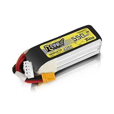 Image de Tattu 3S Lipo Batterie 550mAh 11,1V 95C Rline Version avec connecteur XT30 pour FPV Racing Drones Vélo de Route Quadcopters Avion multirotor Taille 100 à 180
