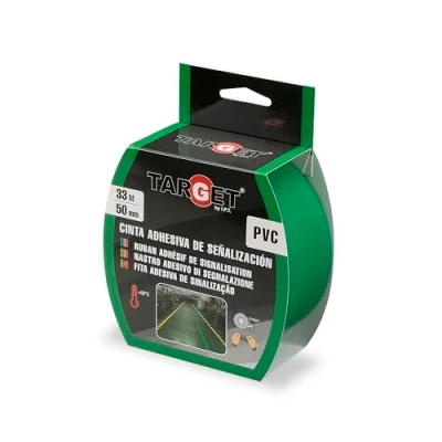 Image de TARGET C13V3350 Ruban de Marquage Adhésif 33 m x 50 mm Sols Avertissement Signalisation Sécurité Vert
