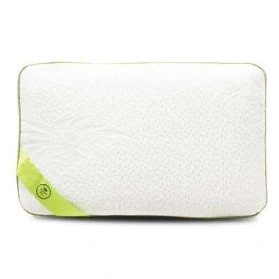 Image de SAMPUR Oreiller Fantasio Mousse à mémoire de Forme Microperforée &amp; Ventilée Housse hypoallergénique et Lavable Maintien Optimal la Nuque (Bandeau Vert, 40x70 cm)
