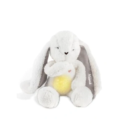 Image de myHummy Gigoteuse 5 en 1 Avec nom lumière, sons et vibrations, écru gris