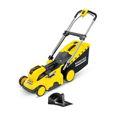 Image de Kärcher 36 V Tondeuse à Gazon sans Fil LMO 40, Largeur de Coupe : 40 cm, Hauteur Réglable 20 70 mm, Bac Ramassage 50 L, nécessite la Batterie V, non Incluse