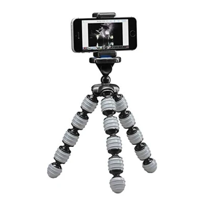 Image de Cullmann Germany Mini trépied Flexible Mobile Alpha 380 avec Support pour Smartphone, Gris, Charge Max. 1,5 kg, 267g de lumière 50028