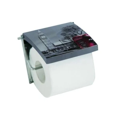 Image de MSV Porte Rouleau Papier WC Mural MDF Londres