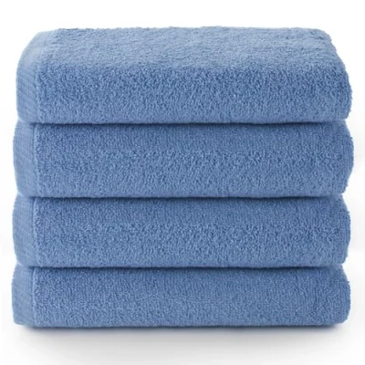Image de Top Towel Plus Serviettes de Bain 4 Visage ou Bidet 30 x 50 cm 100% Coton Lavande