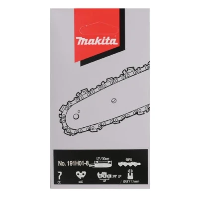 Image de Makita 191H01 8 Chaîne de tronçonneuse 30 cm, 90PX, 46 maillons entraîneurs, 1,1 mm, 3/8&quot; LP, demi gouge, double couvertures, faible rebond, coupe grossière