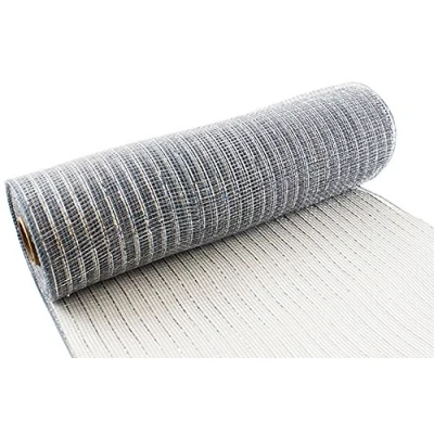 Image de Eleganza N 24 métallique Deco en Maille, Argent, 25 cm X 9.1 m