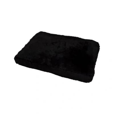 Image de Love Story, Coussin Rectangle Polyester 80 x 60 H8 cm Fluffy Noir