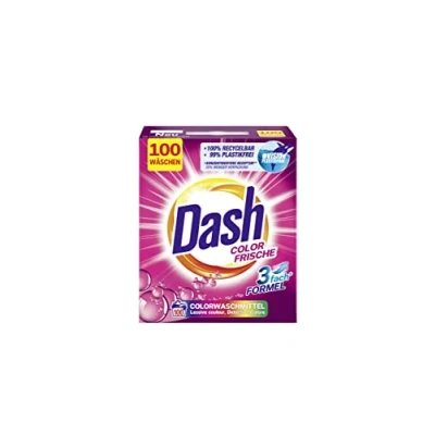 Image de Dash Color poudre fraîche Lessive en pour linge coloré frais et éclatant 100 lavages