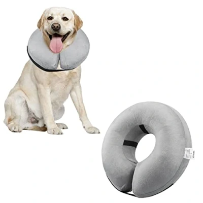 Image de Emwel Collier Gonflable pour Chiens de Taille XL, Confortable la récupération, Colliers gonflables Basiques Chien, XL